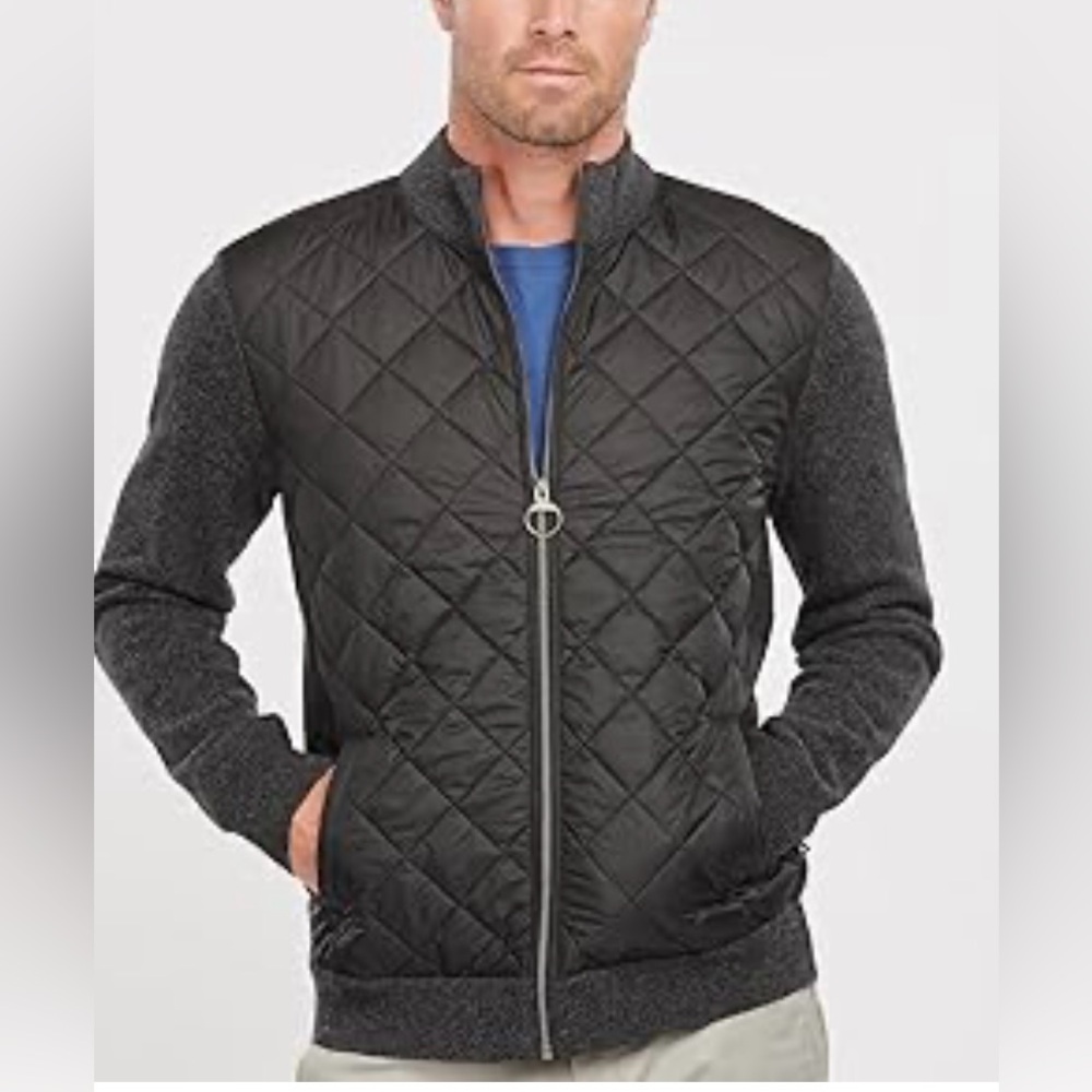 Barbour Essential Diamond Quilt Wool Blend Jacket NWT Men’s M | Quiet Luxury